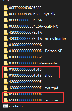 运行备份工具后，contents文件夹内出现带后缀的文件夹与原始文件夹