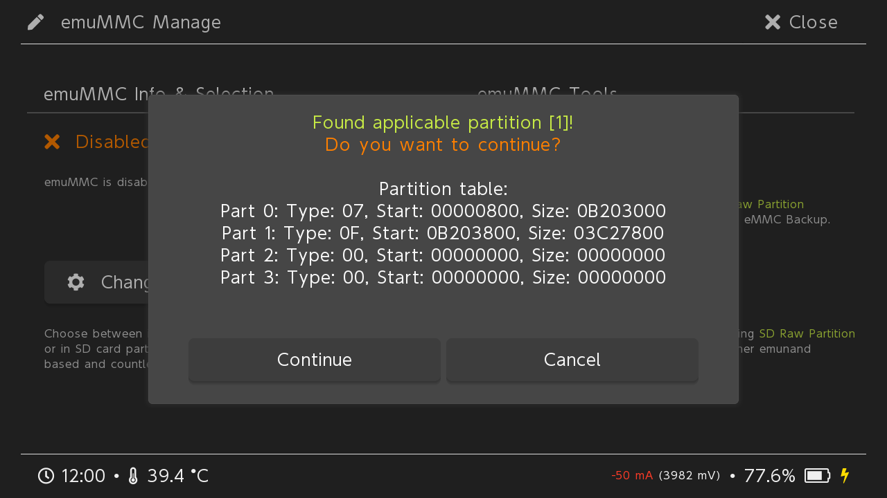 选择SD Partition分区方式创建虚拟系统