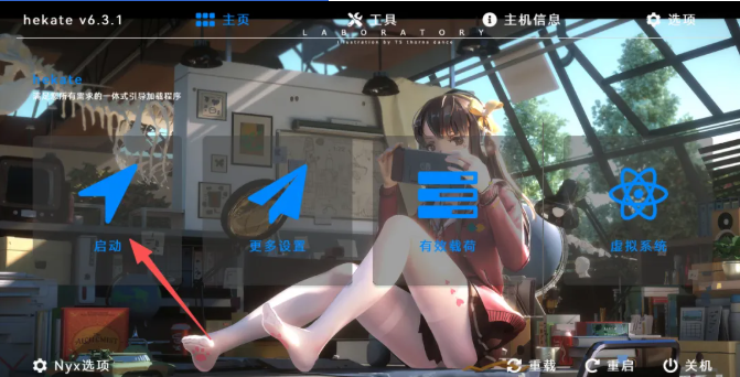 Hekate引导界面截图