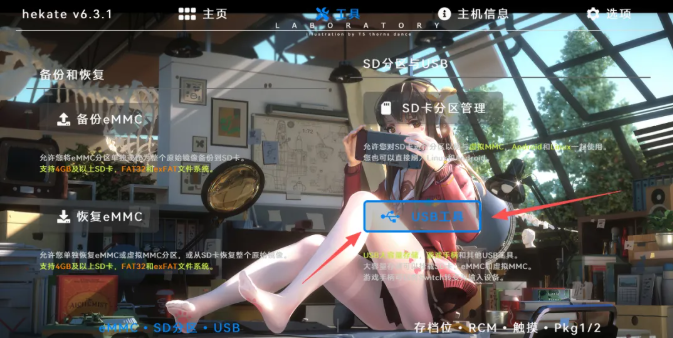 USB工具界面截图