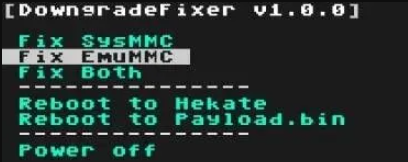修复选项界面截图