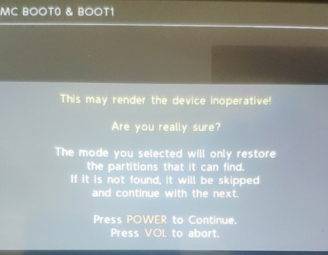 引导文件还原过程界面